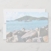 Rocky Shore St. Thomas Wedding Products Kaart (Achterkant)