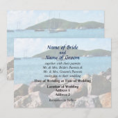 Rocky Shore St. Thomas Wedding Products Kaart (Voorkant / Achterkant)