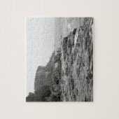 Rocky Shoreline Black en White Photo Puzzle Legpuzzel (Verticaal)