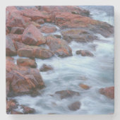 Rocky shoreline met water, Canada Stenen Onderzetter (Voorkant)
