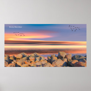Rocky Shoreline voor Poster