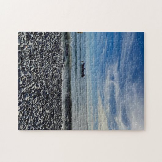 Rocky Shores en Blue Skies Puzzel (Horizontaal)