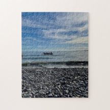 Rocky Shores en Blue Skies Puzzel