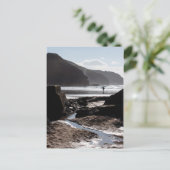 Rocky silhouettes op Perranporth Briefkaart (Staand voorkant)