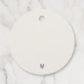 Rocky Snow Mountain Waterverf Landscape Wedding Bedankjes Labels (Achterkant)