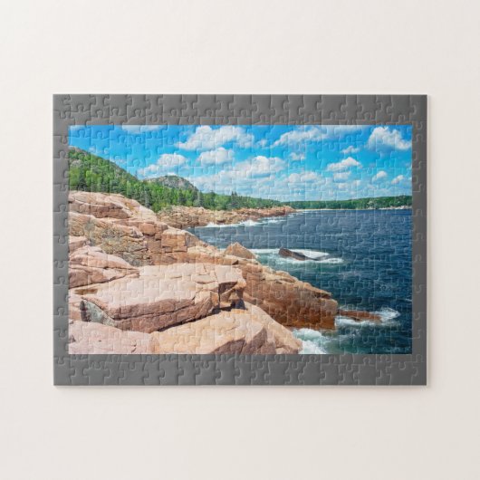Rocky Summer Seascape Acadia National Park Maine Legpuzzel (Horizontaal)