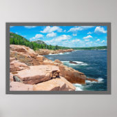 Rocky Summer Seascape Acadia National Park Maine Poster (Voorkant)