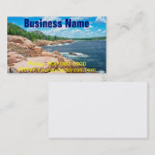 Rocky Summer Seascape Acadia National Park Maine Visitekaartje (Voorkant / Achterkant)