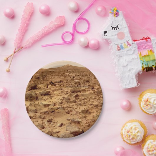 Rocky Surface of Planet Mars Papieren Bordje (Feest)