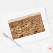 Rocky Surface of Planet Mars Rechthoekige Sticker (Envelop)