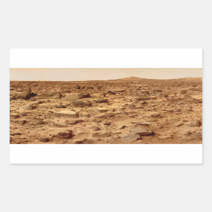 Rocky Surface of Planet Mars Rechthoekige Sticker