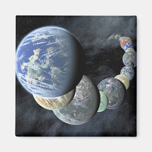 Rocky, terrestrische werelden magneet (Voorkant)