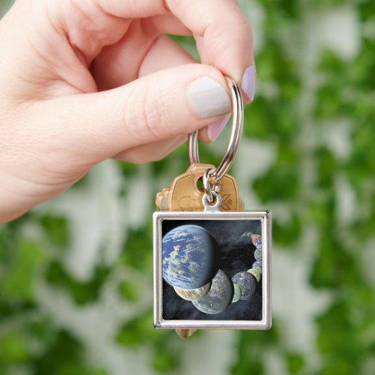 Rocky, terrestrische werelden sleutelhanger (Hand)