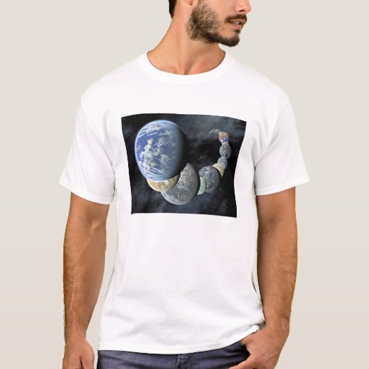 Rocky, terrestrische werelden t-shirt (Voorkant)