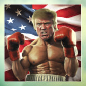 Rocky Trump: de voorvechter van vrijheid van het v Raamsticker (Vel 3)