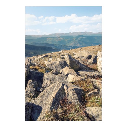 Rocky Uitzicht Foto Afdruk (Voorkant)