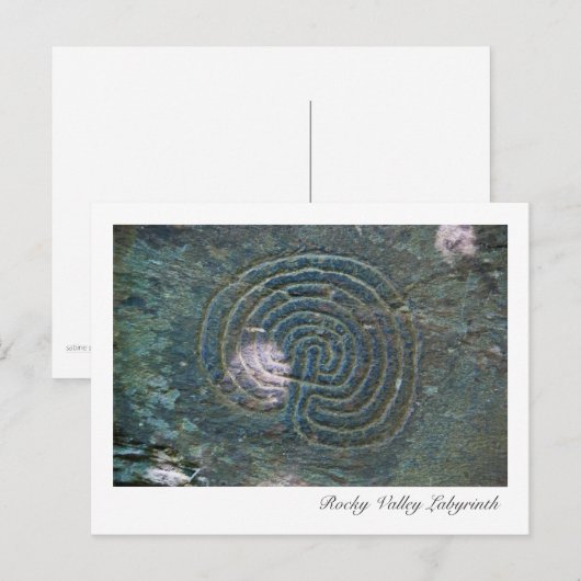 Rocky Valley Labyrinth Briefkaart (Voorkant / Achterkant)