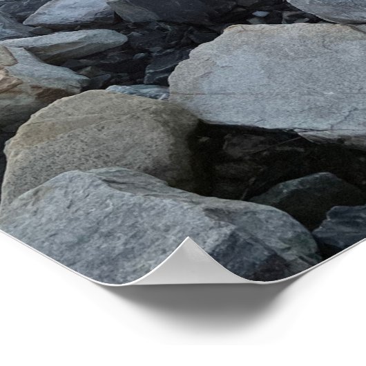 Rocky Waterscape Sunset Photo Poster (Hoek)