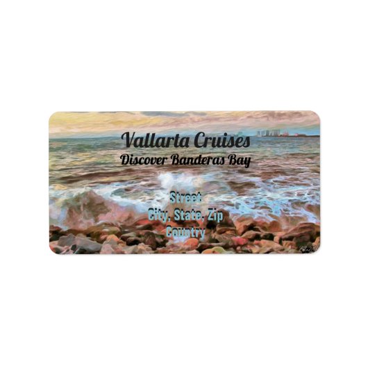 Rocky Waves 0742-adres Etiket (Voorkant)