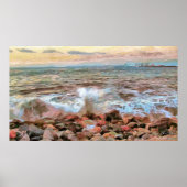 Rocky Waves 0742 Art Print (Voorkant)