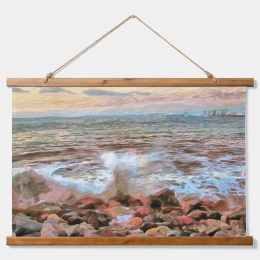 Rocky Waves 0742 Hangend Wandkleed (Voorkant)