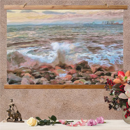 Rocky Waves 0742 Hangend Wandkleed