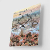 Rocky Waves 0742 Vierkante Klok (Hoek)