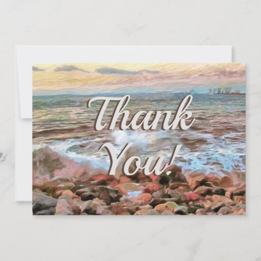 Rocky Waves Dank je wel 0742 Bedankkaart (Voorkant)