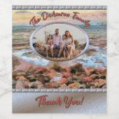 Rocky Waves Dank je wel 0742 Wijn Etiket (Enkel label)