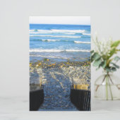 Rocky York Beach Access Briefpapier (Staand voorkant)