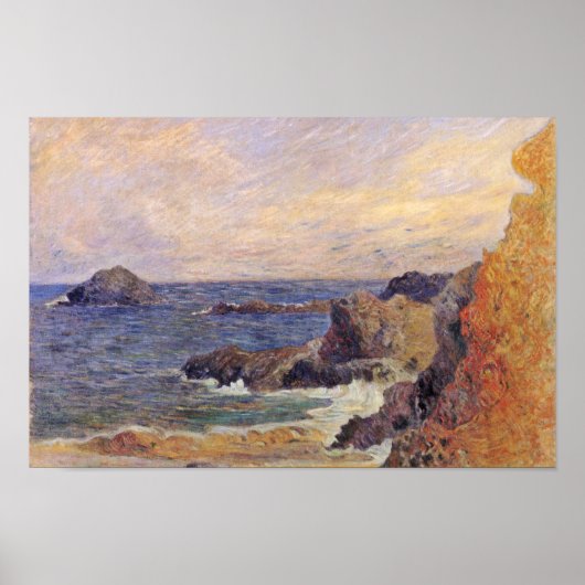 Rocky Zee Coast by Paul Gauguin (beste kwaliteit) Poster (Voorkant)