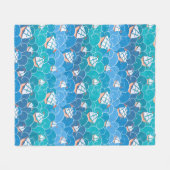 Rocky Zee Pattern Fleece Deken (Voorkant (Horizontaal))