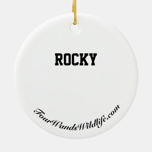 Rocky's Wreath Keramisch Ornament (Achterkant)