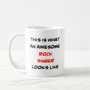 rockzanger, geweldige koffiemok