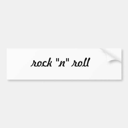 rocn "N roll logo Bumpersticker (Voorkant)