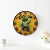 Roco Lee Funny Broccoli Martial Arts Grote Klok (Huis)