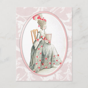 Rococco Lady Briefkaart