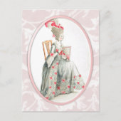 Rococco Lady Briefkaart (Voorkant)