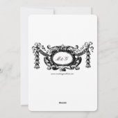 Rococo 1691 Wapenschild Monogram Aanpasbare Kleure Kaart (Achterkant)