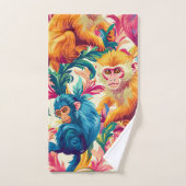 Rococo Aap Patroon Bad Handdoek (Handdoek)
