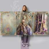 Rococo Antoinette Still Life & Damask Matching Set Inpakpapier Vel