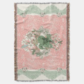 Rococo bank gooit dekens katoen polyester deken (Voorkant Verticaal)