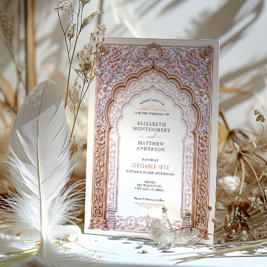 Rococo Barok Gold Arch bruiloft details Kaart