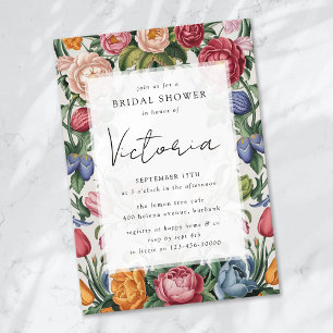 Rococo Baroque Floral Vrijgezellenfeest Kaart