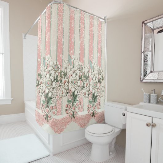 Rococo Bath Accessoires Shower Curtain Bouquet Douchegordijn (In situ)