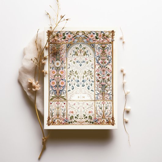 Rococo Bewaar de trouwdatum Kaart