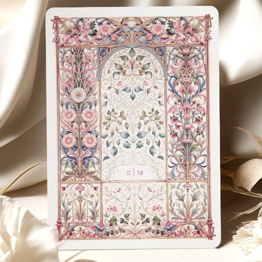 Rococo Bewaar de trouwdatum Kaart