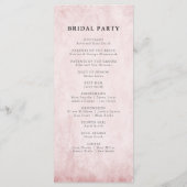  Rococo Bibliotheek Boek Romantisch Mauve Pink Programmakaart (Achterkant)