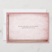  Rococo Bibliotheek Boek Romantisch Mauve Pink Save The Date (Achterkant)