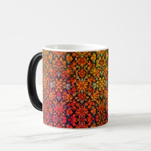 Rococo Blossom Magische Mok (Voorkant links)